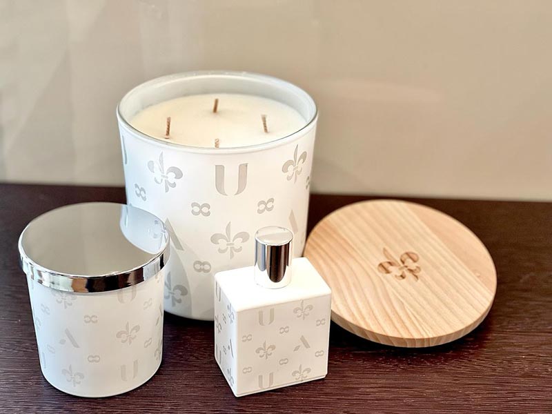 candela con packaging e profumo personalizzati Profumia