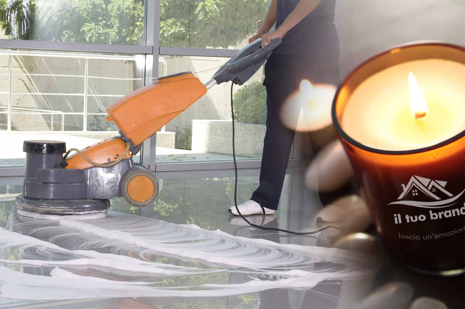 candele profumate personalizzate imprese di pulizia