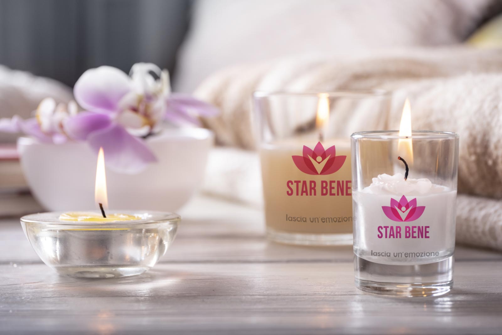 candele profumate personalizzate centri welness benessere
