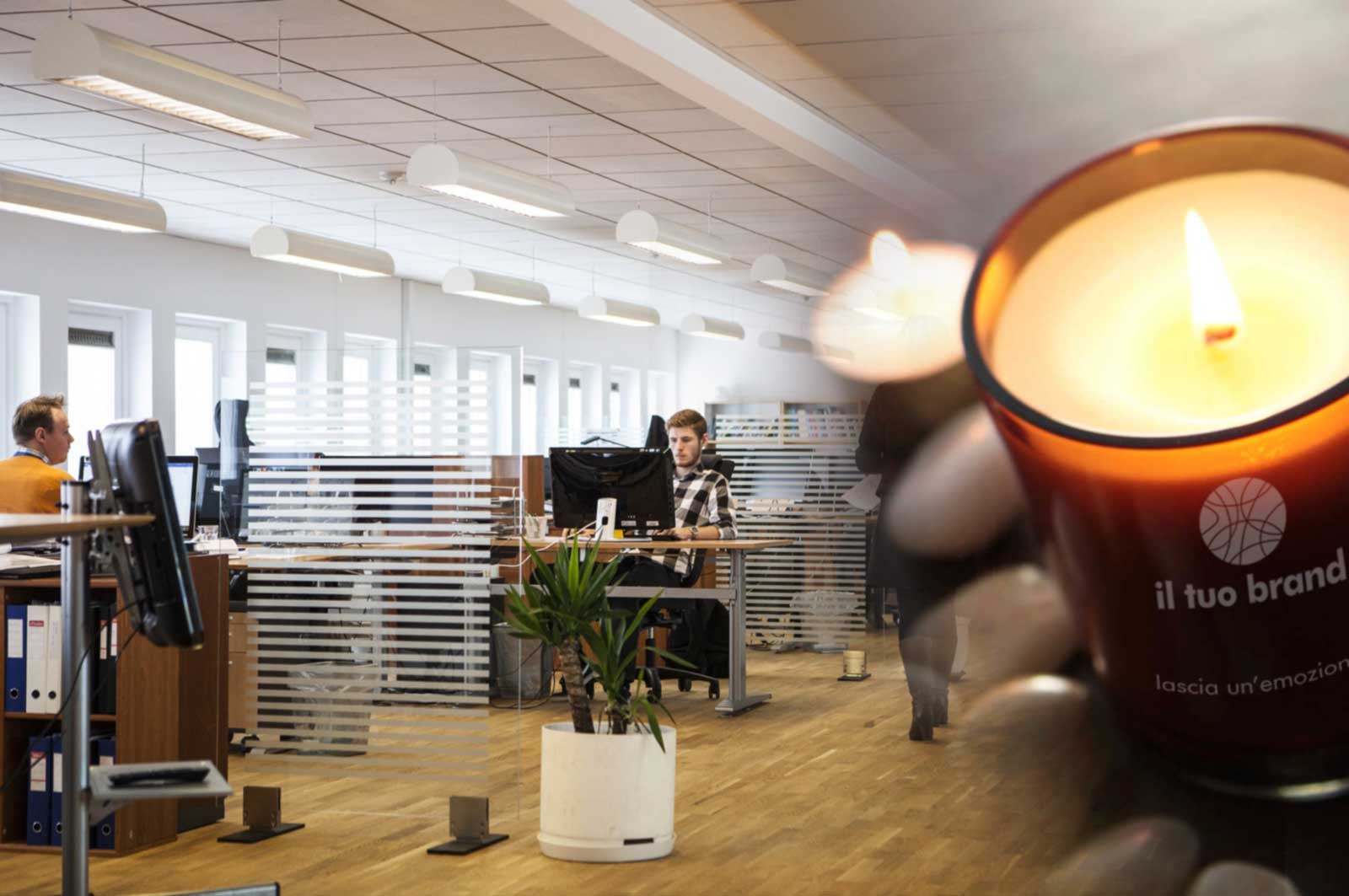 CANDELE PROFUMATE PER PER UFFICI, AZIENDE E CENTRI CONGRESSI