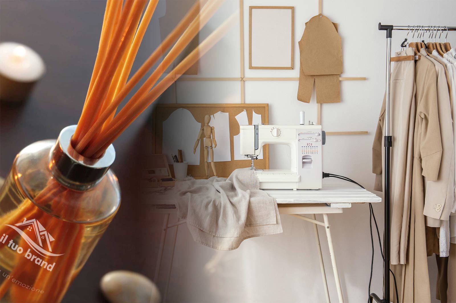 diffusori profumo bastoncino personalizzati sartoria