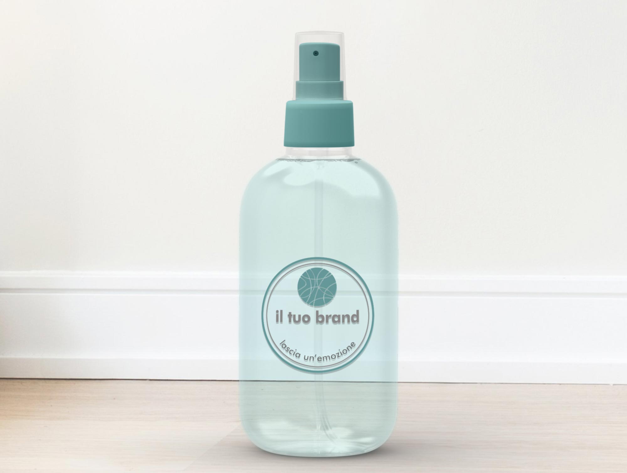 Spray profumato per ambiente in materiali diversi