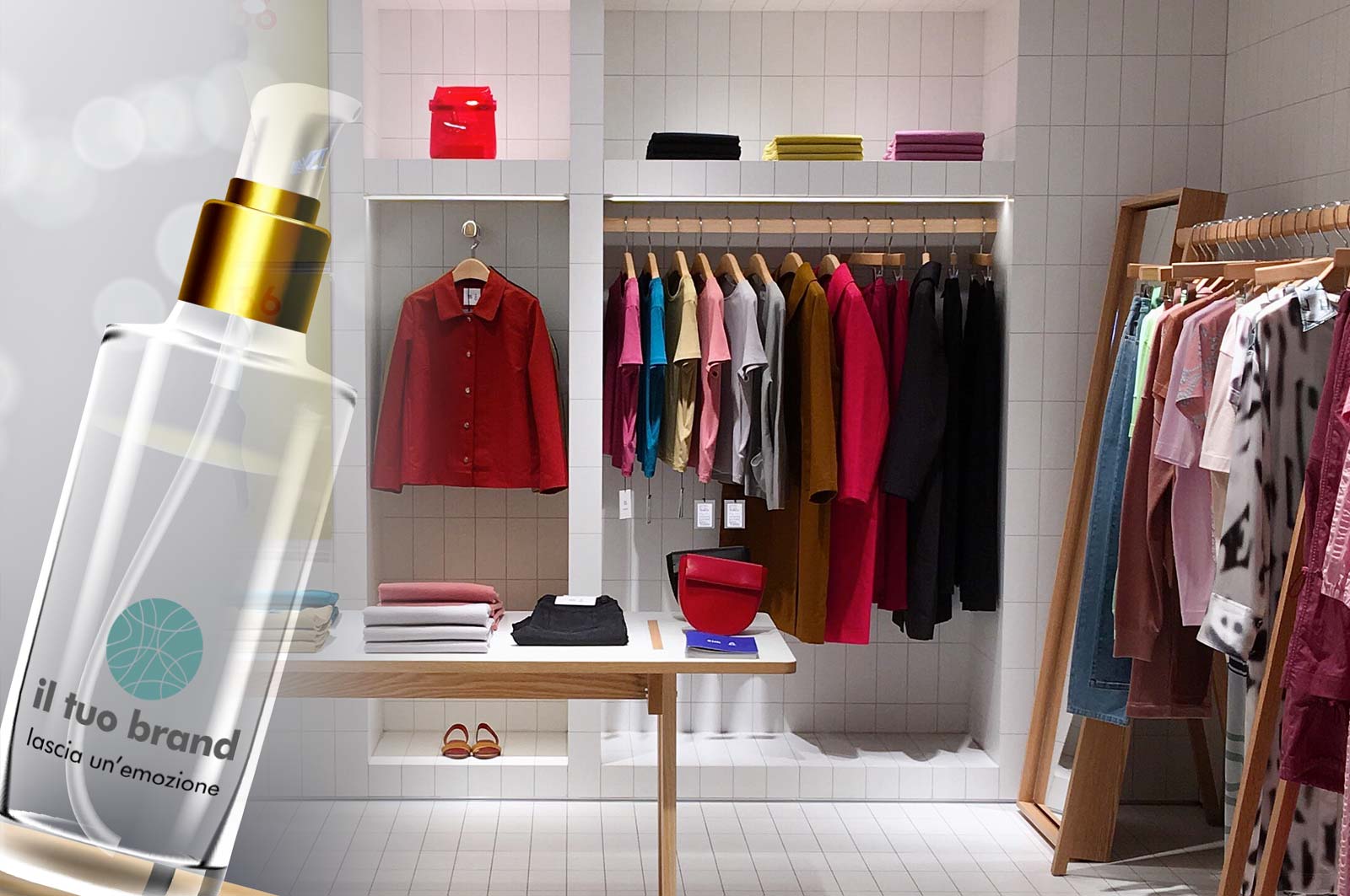 PROFUMATORE SPRAY AMBIENTE PER NEGOZI MODA, ABBIGLIAMENTO, INTIMO, ACCESSORI