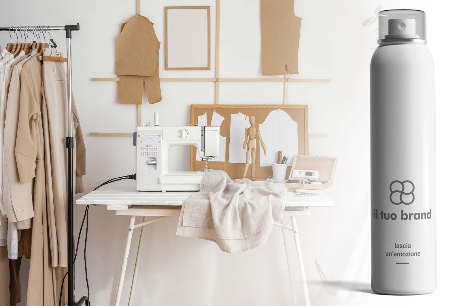 spray tessuto profumato personalizzato sartoria