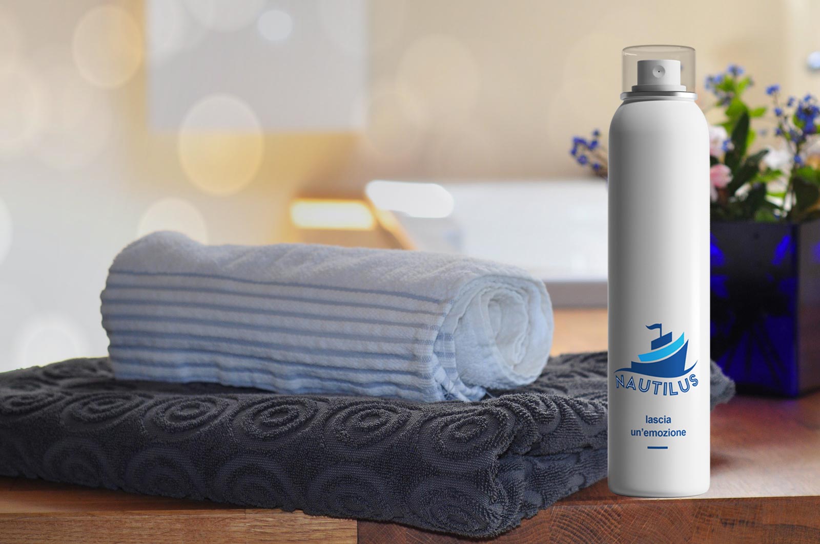 spray tessuti arredo tessile brandizzati agenzie viaggi crociere navigazione profumia