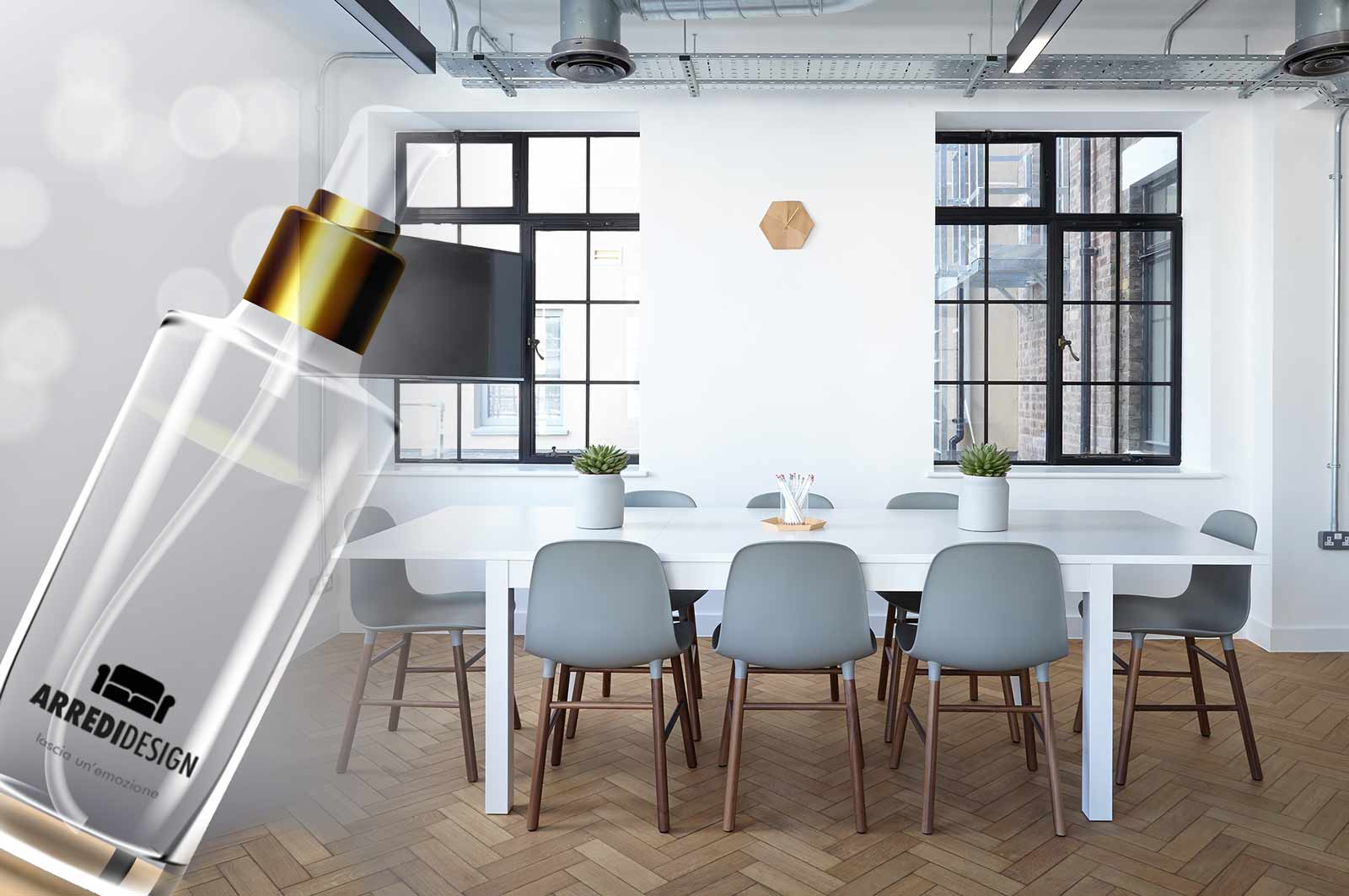 spray tessuto profumati personalizzati show room arredamento mobili bagni